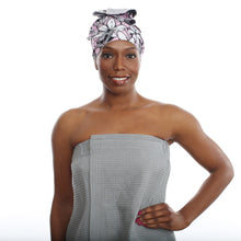 Load image into Gallery viewer, WRAPPEROO CONVERTIBLE HAIR TOWEL & STYLING CAPE